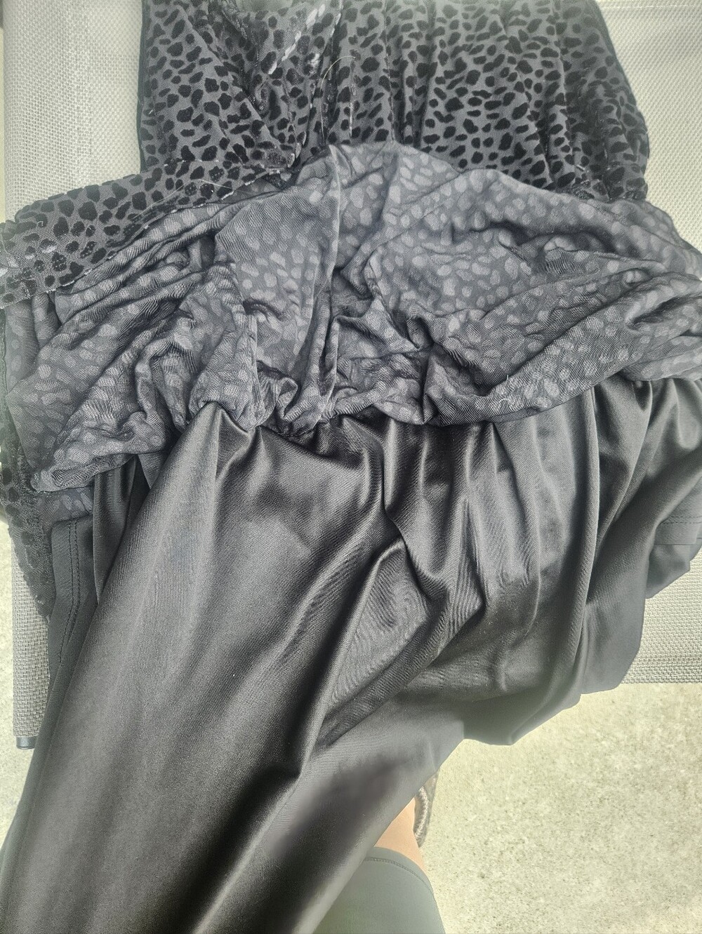 Velvet Burnout Peplum Top - Picture 7 of 7